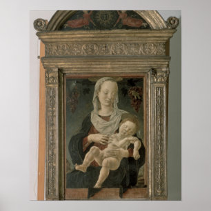 Poster Madonna et enfant (huile sur le panneau)