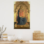 Poster Madonna et Enfant, panneau central d'un triptyque (Cuisine)