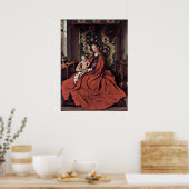 Poster Madonna et lecture enfant par Jan van Eyck (Cuisine)