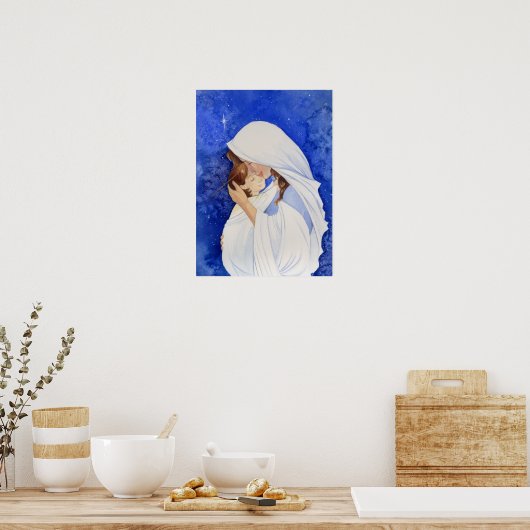 Poster Madonna et l'enfant (Cuisine)