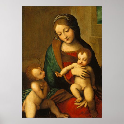 Poster Madonna et l'enfant avec les saints (Devant)
