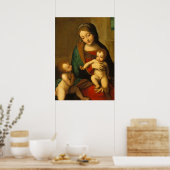 Poster Madonna et l'enfant avec les saints (Cuisine)