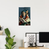 Poster Madonna et l'enfant d'un Corbeau (Bureau à domicile)