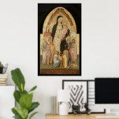 Poster Madonna et l'enfant intronisé (Bureau à domicile)