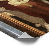 Poster Madonna Holding bébé Jésus sur le trône (Coin)