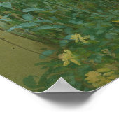 Poster Madonna Lilies dans un jardin (Coin)