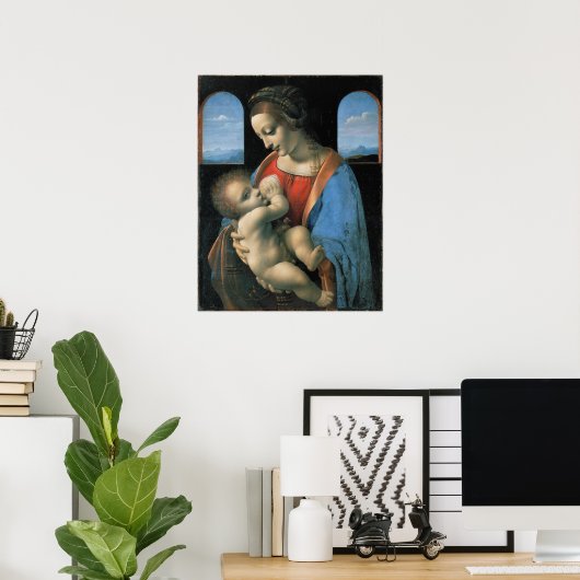 Poster Madonna Litta by Leonardo da Vinci (Bureau à domicile)