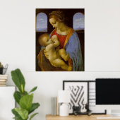Poster Madonna Litta par Leonardo Da Vinci (Bureau à domicile)