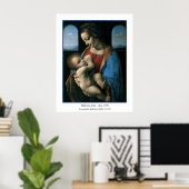 Poster Madonna Litta par Leonardo Da Vinci (Bureau à domicile)