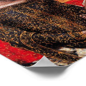 Poster MADONNA OF HUMILITY Détail par Vitale de Bologne (Coin)