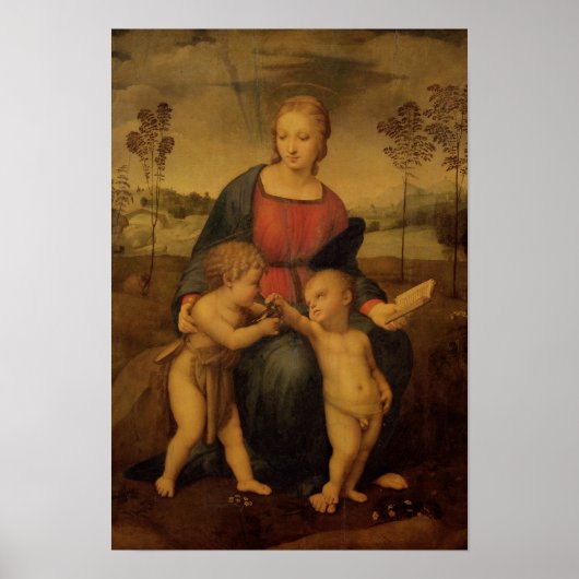 Poster Madonna of the Goldfinch, c.1506 (Devant)