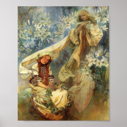 Poster Madonna Of The Lilies 1905 (Devant)