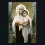 Poster Madonna of the Roses<br><div class="desc">The Madonna of the Roses - William-Adolphe Bouguereau,  1903. La Madonna delle Rose. Filtre: no</div>