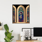 Poster Madonna of the Shells ART PRINT - triptyque gothiq (Bureau à domicile)