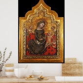 Poster MADONNE DE L'HUMILITÉ Par Vitale Da Bologna (Cuisine)