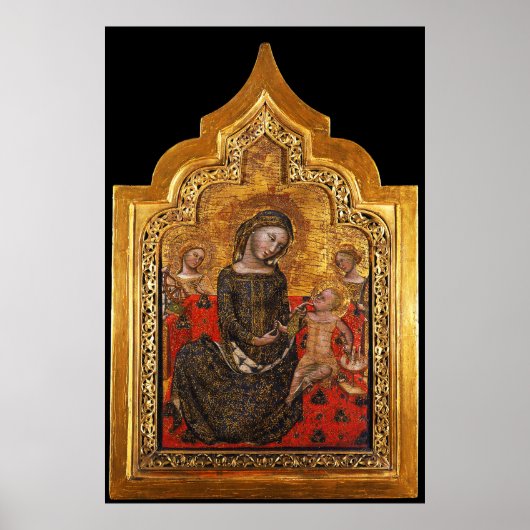 Poster MADONNE DE L'HUMILITÉ Par Vitale Da Bologna (Devant)