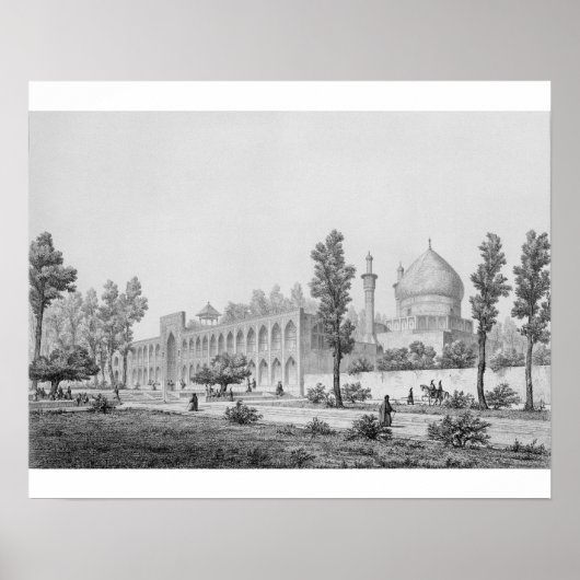 Poster Madrasa-yi Masjid-i Shah Sultan Hussein, à Isfaha (Devant)