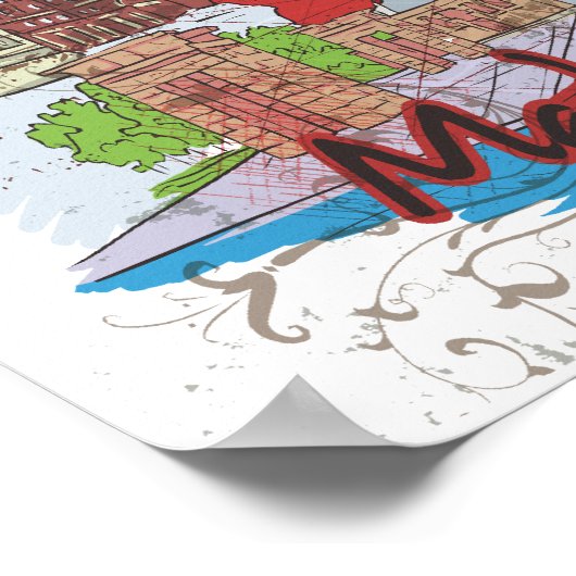 Poster Madrid (Coin)