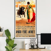Poster Madrid, Arène de tauromachie, Espagne, course de t (Bureau à domicile)