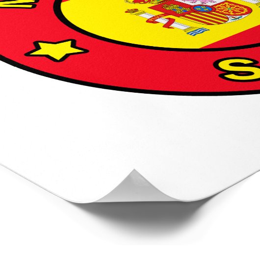 Poster Madrid Espagne (Coin)