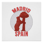 Poster Madrid Espagne (Devant)