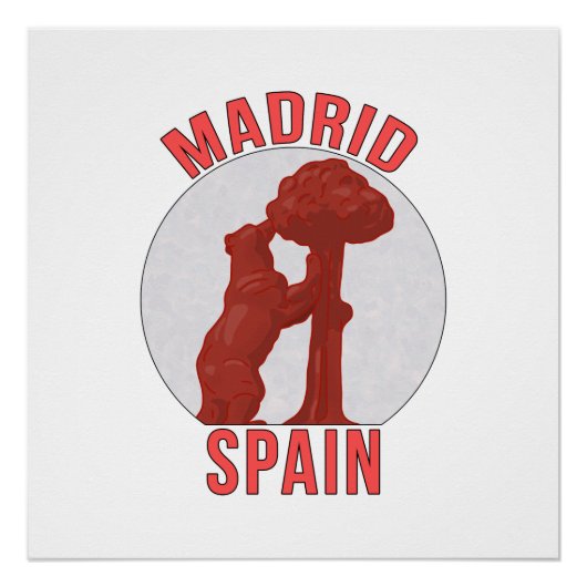 Poster Madrid Espagne (Devant)