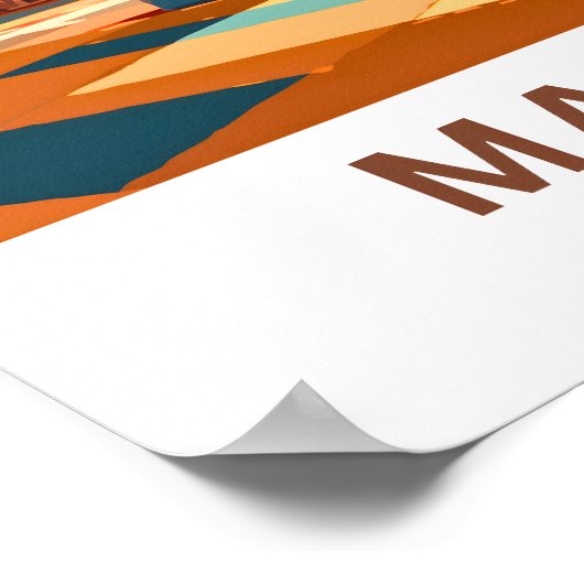 Poster Madrid Espagne - Imprimer (Coin)