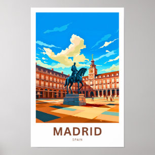 Poster Madrid Espagne - Imprimer