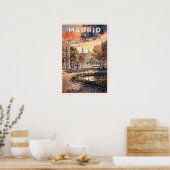 Poster Madrid Espagne Voyage Rétro (Cuisine)