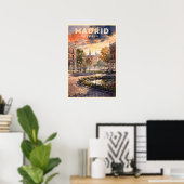 Poster Madrid Espagne Voyage Rétro (Bureau à domicile)