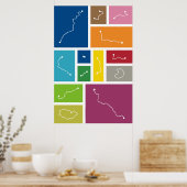 Poster Madrid - Palettes de transit (Cuisine)