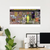 Poster Madrid Pleiades Motif 2 (Bureau à domicile)