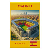 Poster Madrid Stadium - Spain - Ecological Design (Devant)