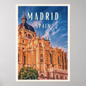Poster Madrid, ville de la gastronomie espagnole (Devant)