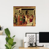 Poster Maesta : Jésus avant Hérode, 1308-11 (Bureau à domicile)