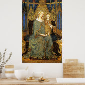 Poster MAESTA, VIERGE AVEC ENFANT par Simone Martini (Cuisine)