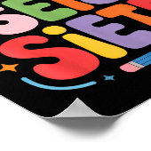 Poster Maestra Seis Siete Teacher Fun School Kids  (Coin)