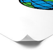 Poster mafalda au-dessus du monde (Coin)