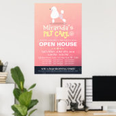 Poster Magasin d'animaux de compagnie de chien de caniche (Bureau à domicile)