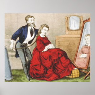 Poster Magasin de beauté de PIÈCE EN T rétro