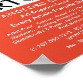 Poster Magasin de fournitures d'art et de graffitis Jazzy (Coin)