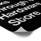 Poster Magasin de matériel de menuisier de bois (Coin)