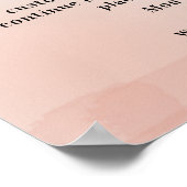 Poster Magasin de vêtements réouverture Abstrait Blush (Coin)