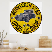 Poster Magasin de vitesse de la vieille école (Cuisine)