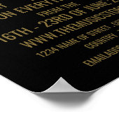 Poster Magasin d'instruments de musique élégant (Coin)