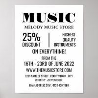 Magasin d'instruments de musique élégant
