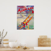 POSTER MAGAZINE 1934 : MODEL AIRPLANE NEWS (Cuisine)