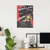 POSTER MAGAZINE 1936 : MODEL AIRPLANE NEWS (Bureau à domicile)