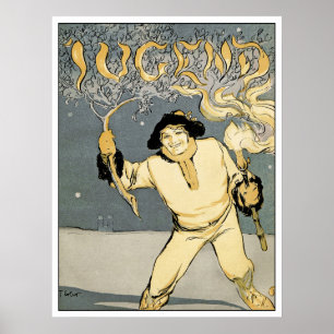 Poster Magazine d'art de Jugend - art Nouveau - Jugenstil