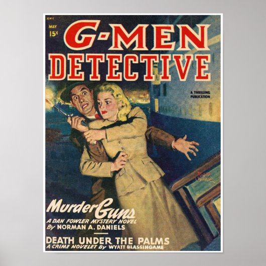 POSTER MAGAZINE DE POULET G-MEN 1948 (Devant)